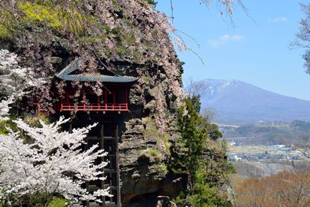 布引観音の桜と浅間山.jpg
